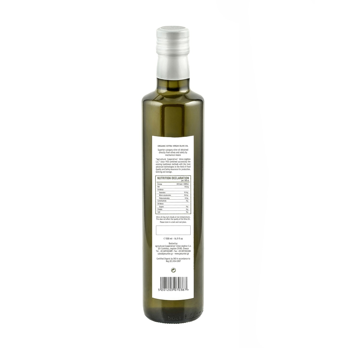 Organic Extra Virgin Olive Oil 500ml (12pc/case)