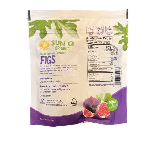 SunQ Organic Soft Dried Dates, 170g (6 Packets/Case)