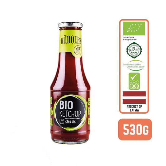 Rudolfs Organic Tomato Ketchup - Classic, 530g