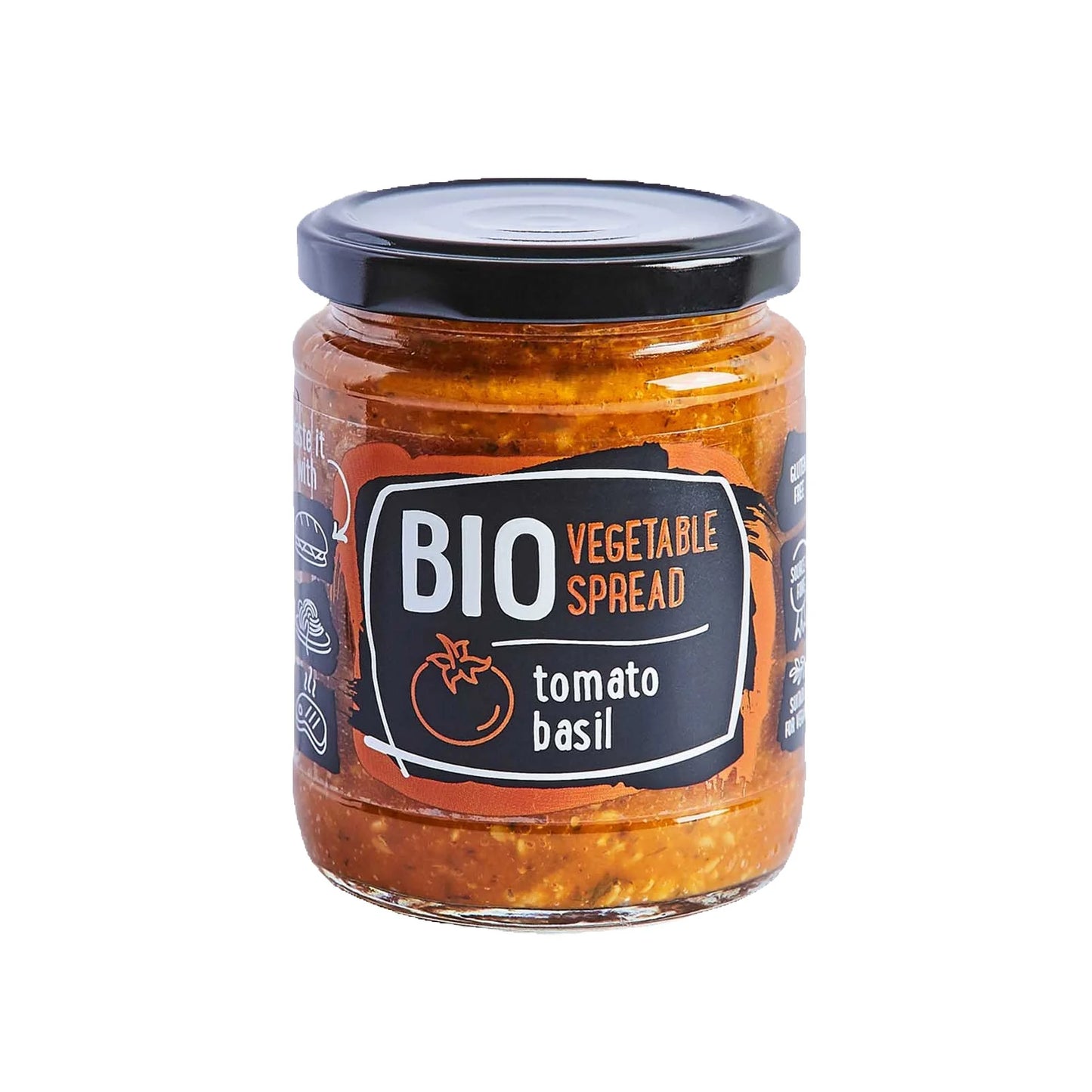 Rudolfs Organic Vegetable spread - Tomato & Basil (Gluten Free)