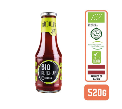 Rudolfs Organic Tomato Ketchup - Classic, 530g