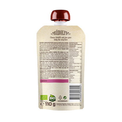 Rudolfs Baby Organic Apple, Strawberry & Beetroot 6+ Months