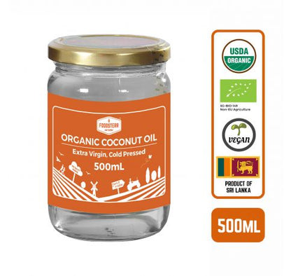 Organic Coconut Oil - Virgin Cold Pressed, 500ml (12 Btl)
