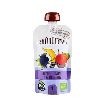 Rudolfs Organic Apple, Banana & Blueberry 4+ Months