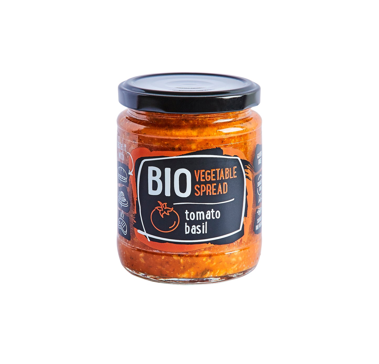 Rudolfs Organic Vegetable spread - Tomato & Basil (Gluten Free)