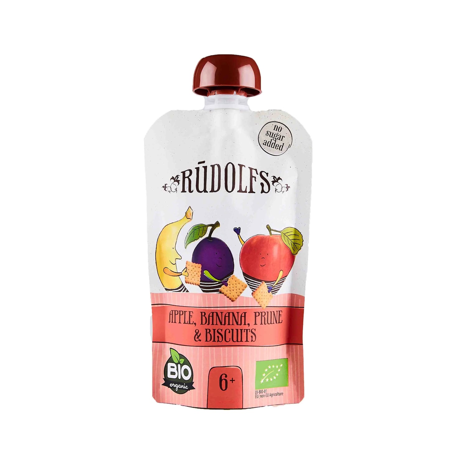 Rudolfs Organic Apple, Banana, Prune & Biscuits 6+ Months