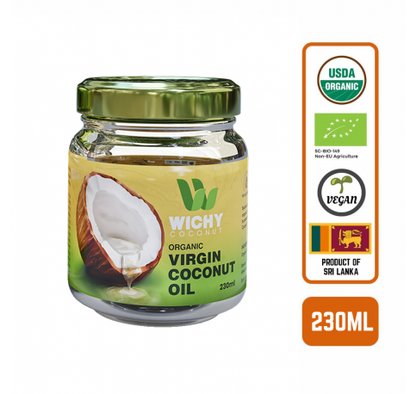 Organic Coconut Oil - Virgin Cold Pressed, 230ml Case (12 Btl)