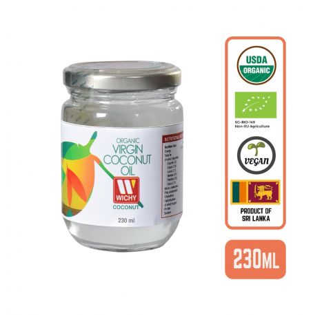 Organic Coconut Oil - Virgin Cold Pressed, 230ml Case (12 Btl)