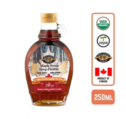 Organic Maple Syrup 250ml Case (12 Btl) Amber Rich