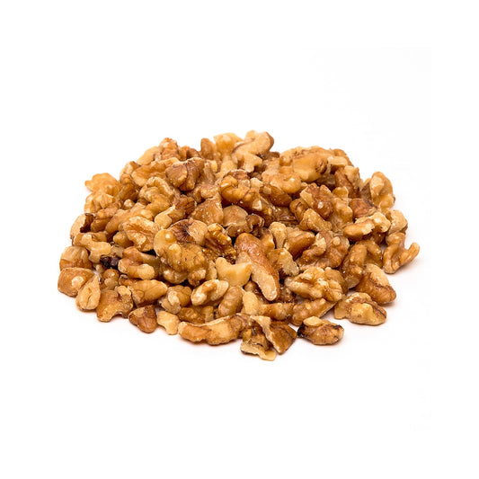 Walnut 20% Pieces and Light Light Amber Halves